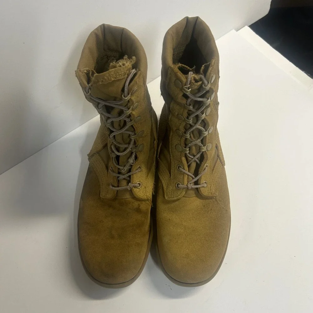 Altama Combat Boots Tan Men Size 8 Tactical Military Suede Vibram Sole 5010